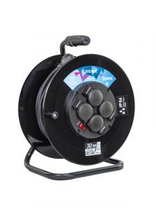 Удлинитель КОСМОС (катушка) 16А 4 гн КГ 3*2,5 (50м) IP54 с заземлением РБК16 Россия (1)